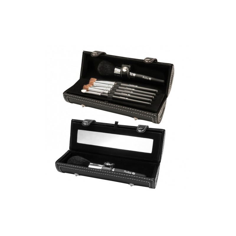 ESTUCHE 7 PINCELES CON ESPEJO